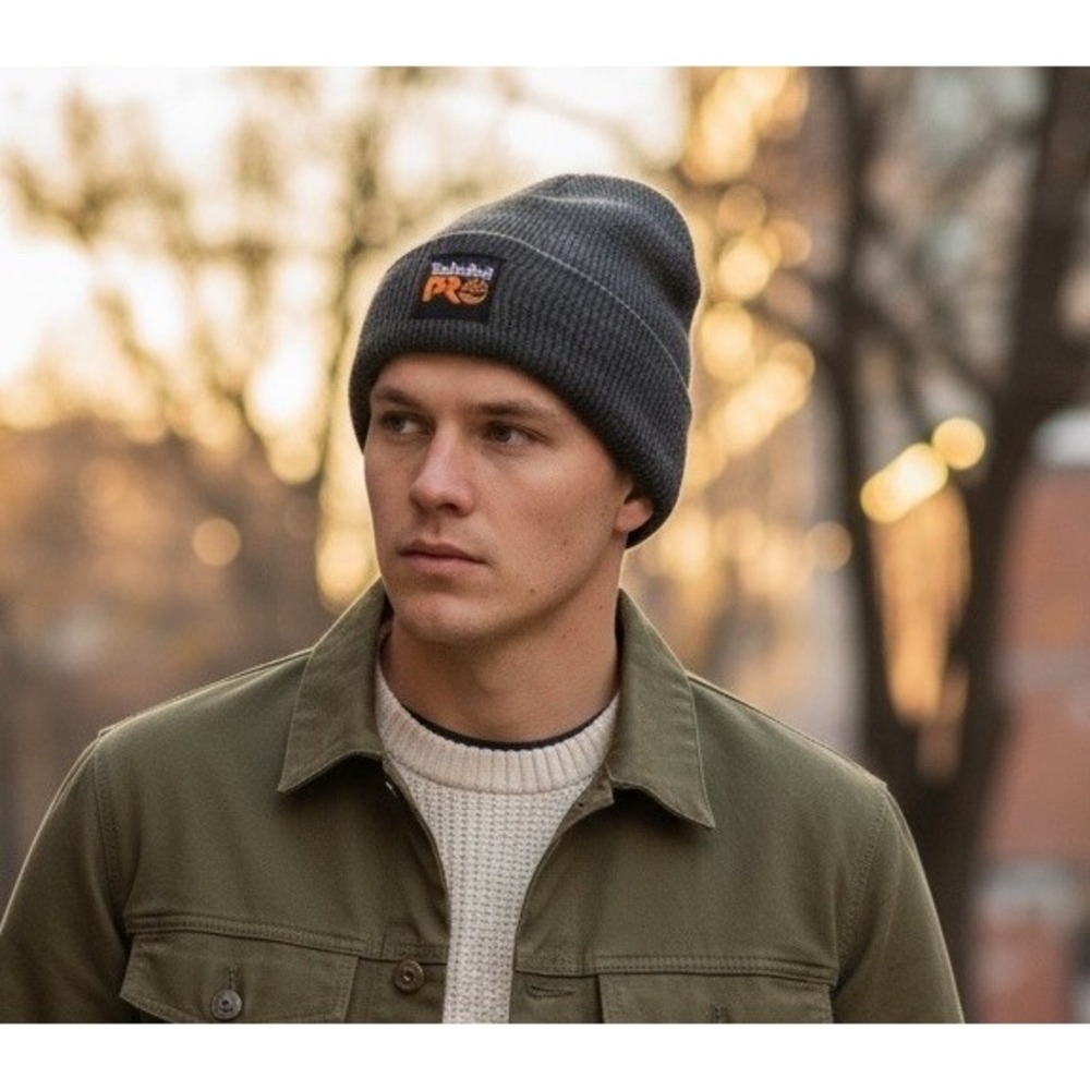Timberland Pro Dark Charcoal Beanie‎ Unisex Cuffed Beanie Stretchable Watch Cap